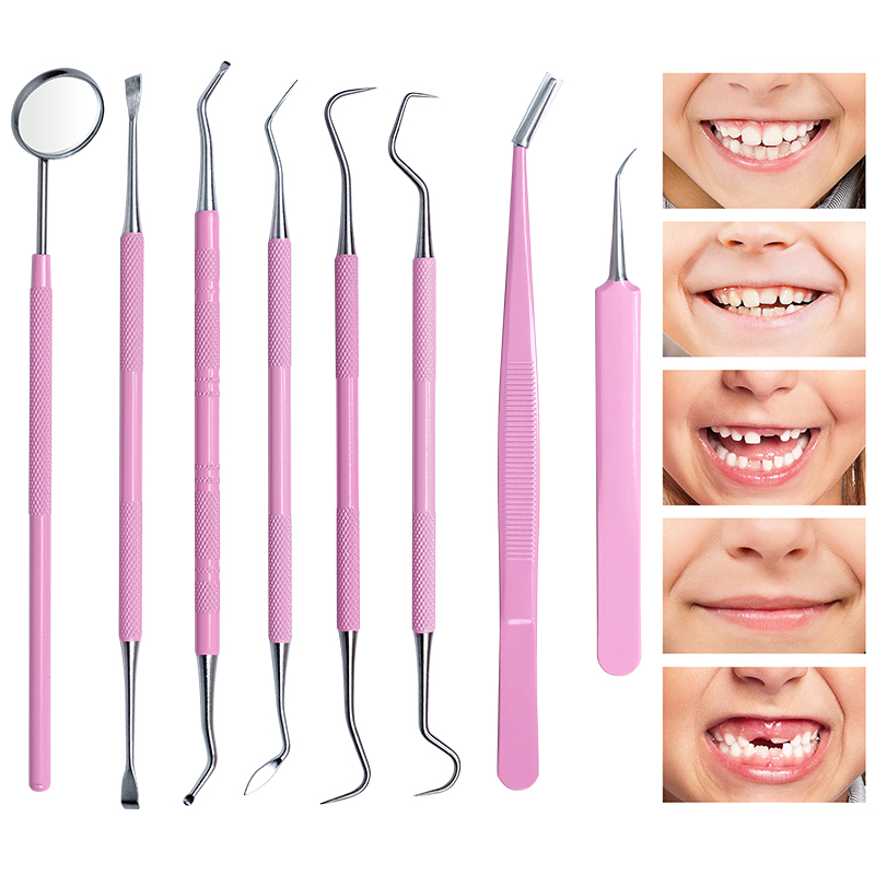 1pc Pink Dental Tweezers Probe - Dental Mirror Probe review and price