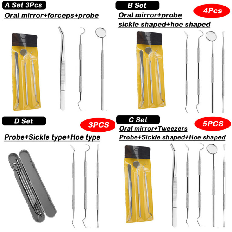 1Set Dental Mouth Mirror Tweez - Dental Mirror Probe review and price