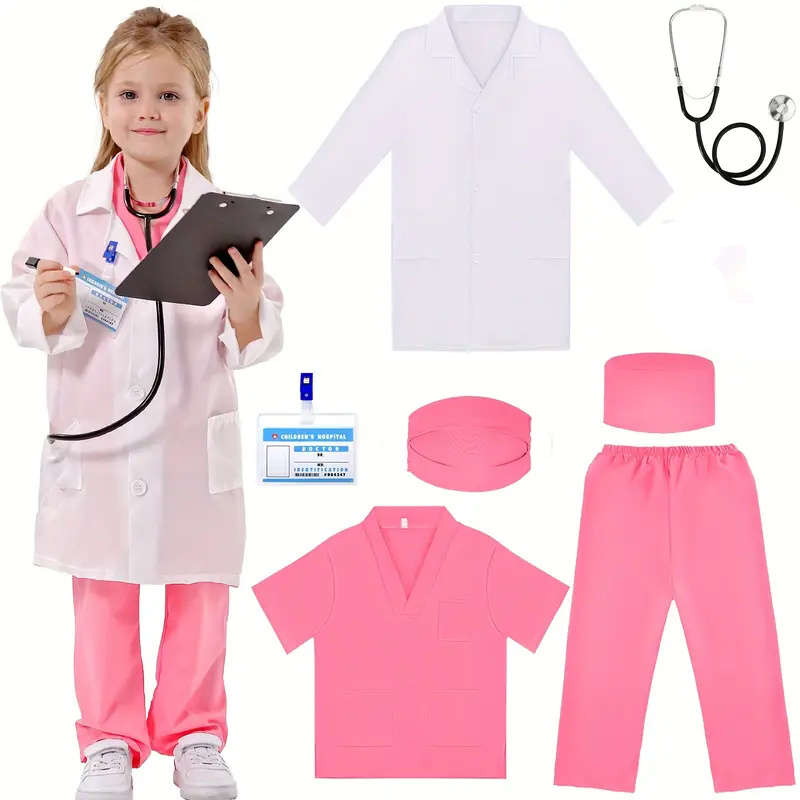7PCS Kids Doctor Nurse Cosplay - Medical Lab Coat review and price