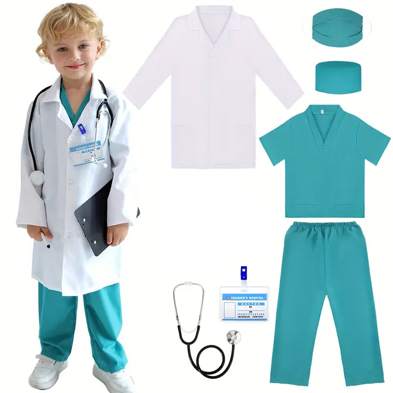 7PCS Kids Doctor Nurse Cosplay - Medical Lab Coat review and price