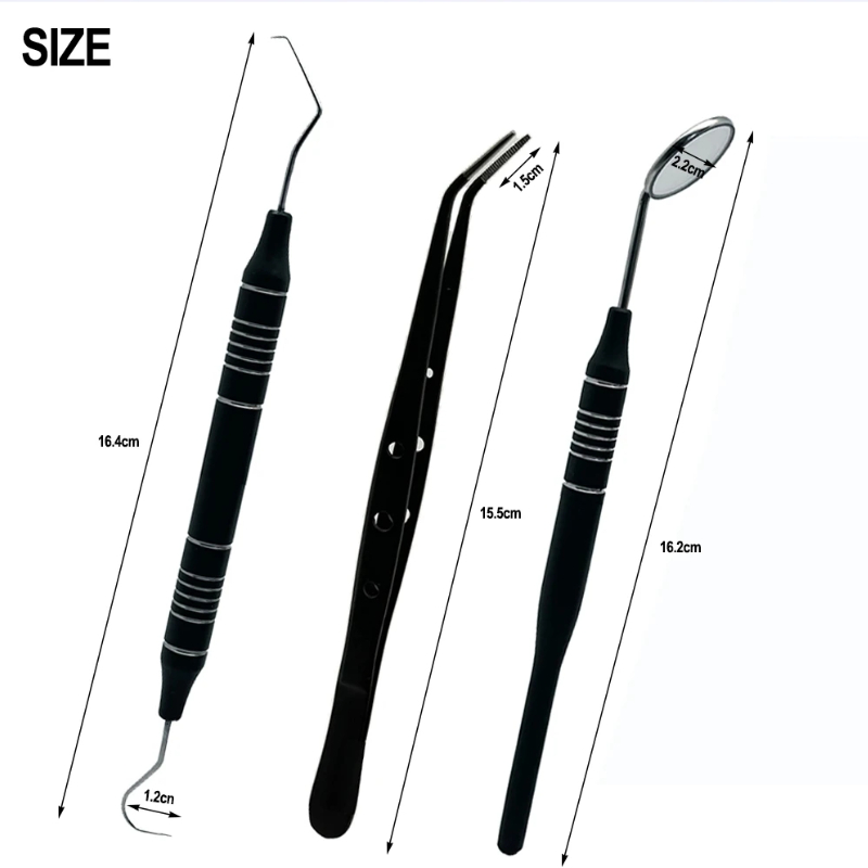 3Pcs/set Dental Mirror kit Mou - Dental Mirror Probe review and price