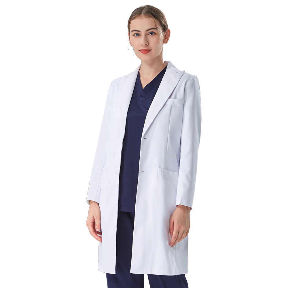 Thoughtful Lapel Collar White  - Medical Lab Coat review and price